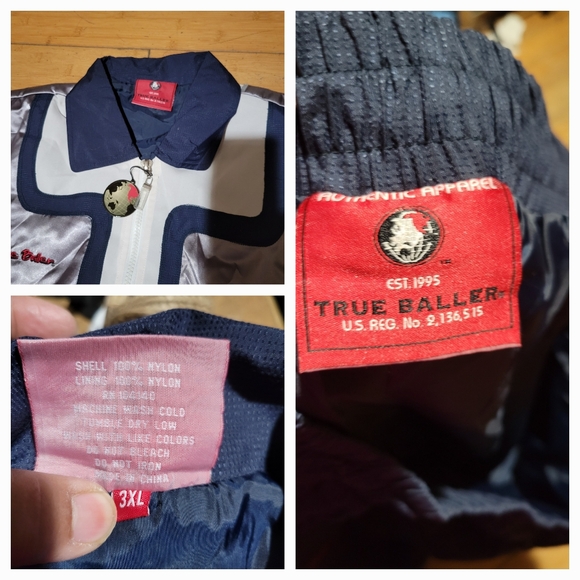 True Baller Athletic Wear Track Suit (Pants & Jacket) Men's 3X NWT - Picture 6 of 6
